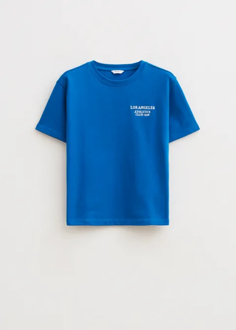 T-shirt met print los angeles blauw (BLW.K)