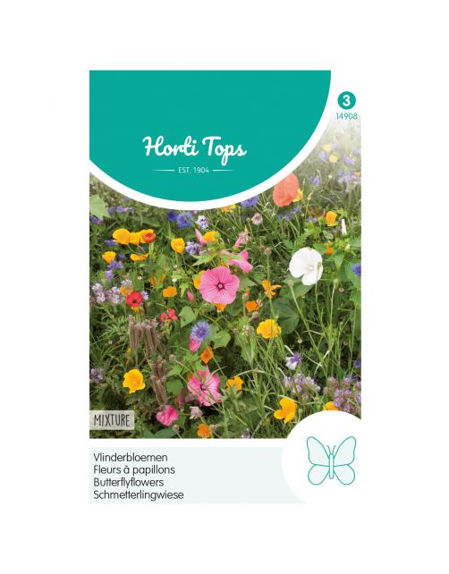 Hortitops Vlinderbloemenmengsel - Bloemenzaden - 2 g