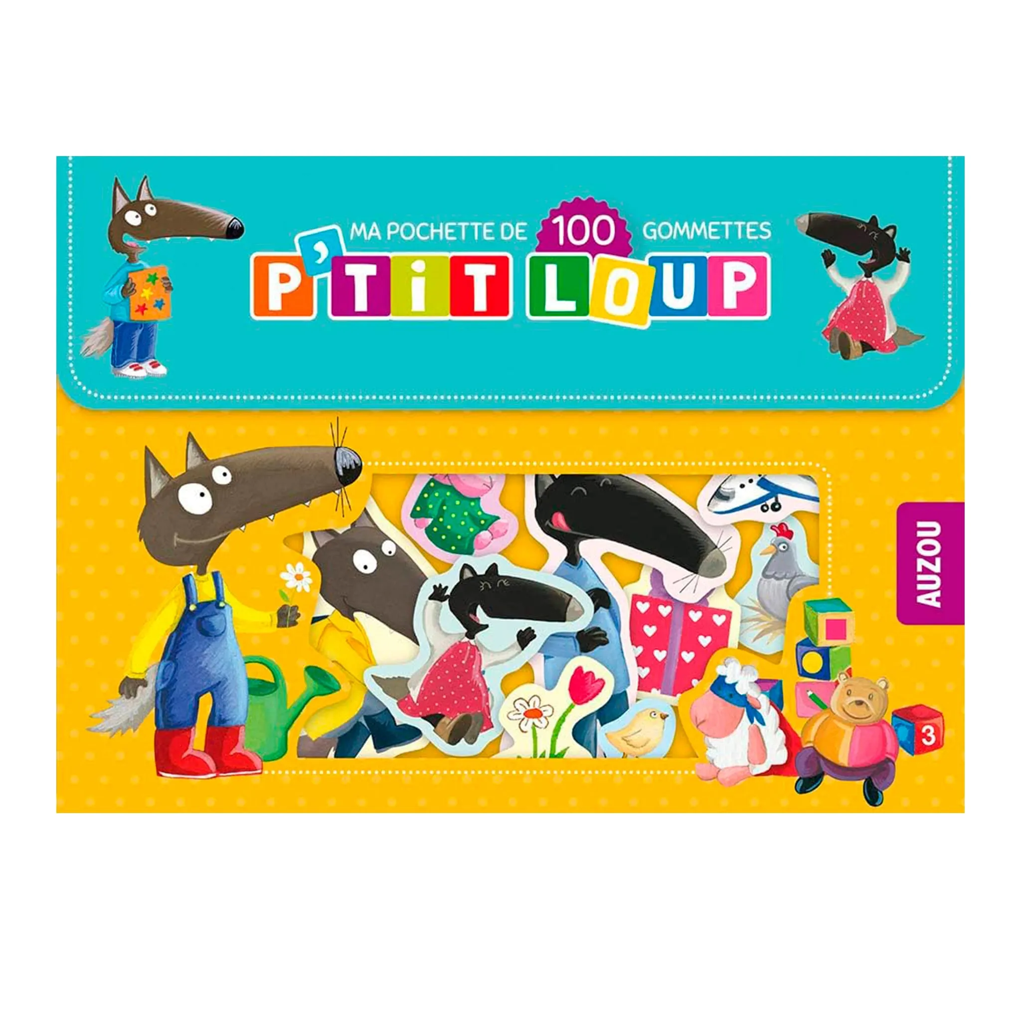 Auzou P'tit Loup : Ma Pochette De 100 Gommettes