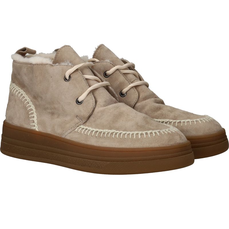 Iqonic Veterschoenen Beige Dames