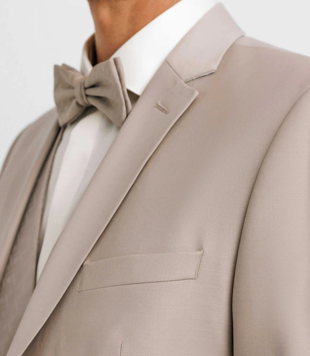 Costume 3 pièces cérémonie beige