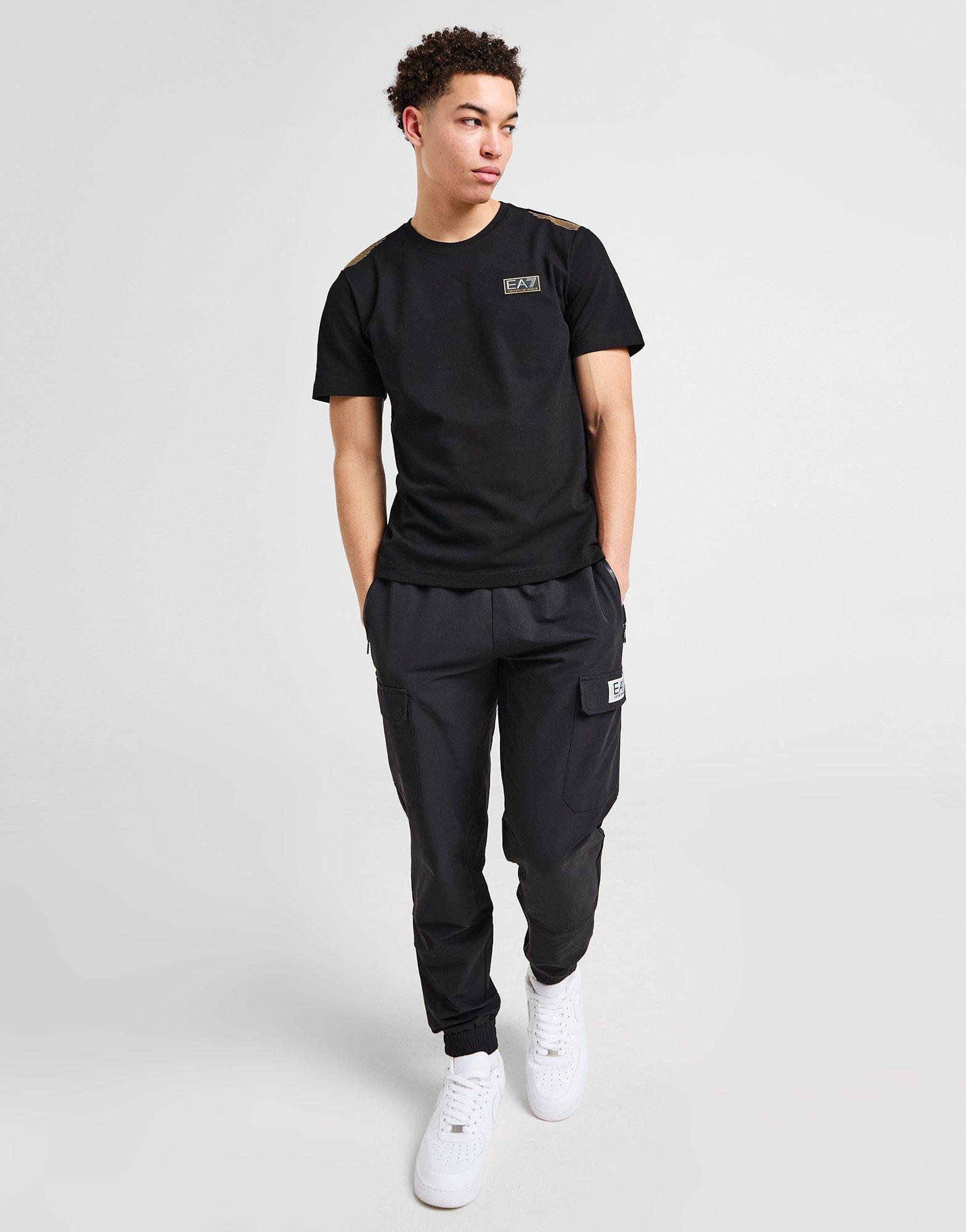 EA7 Emporio Armani T-shirt piqué 7 lignes