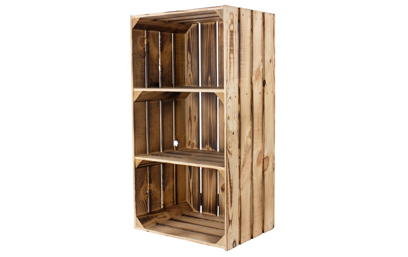 Holz Zollhaus Regal »Vintage geflammt 40 x 75 cm«