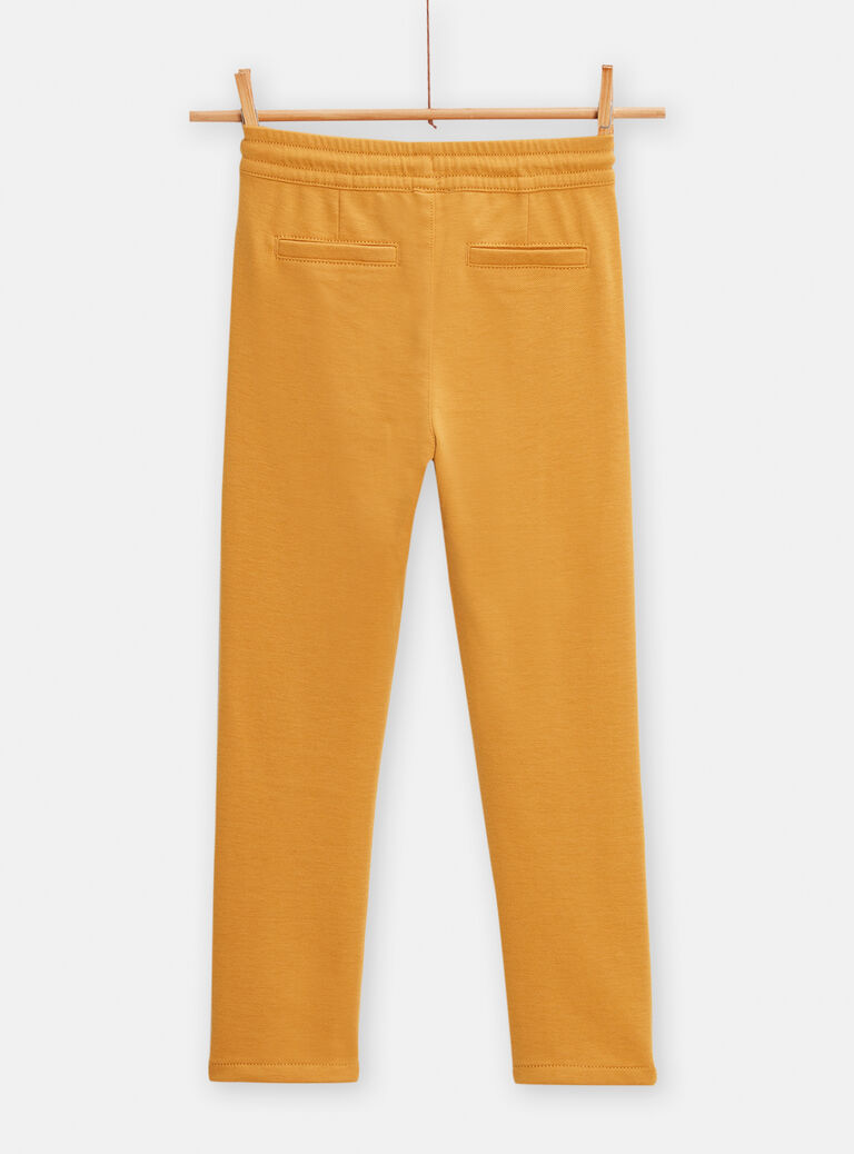 Pantalon moutarde uni pour garçon