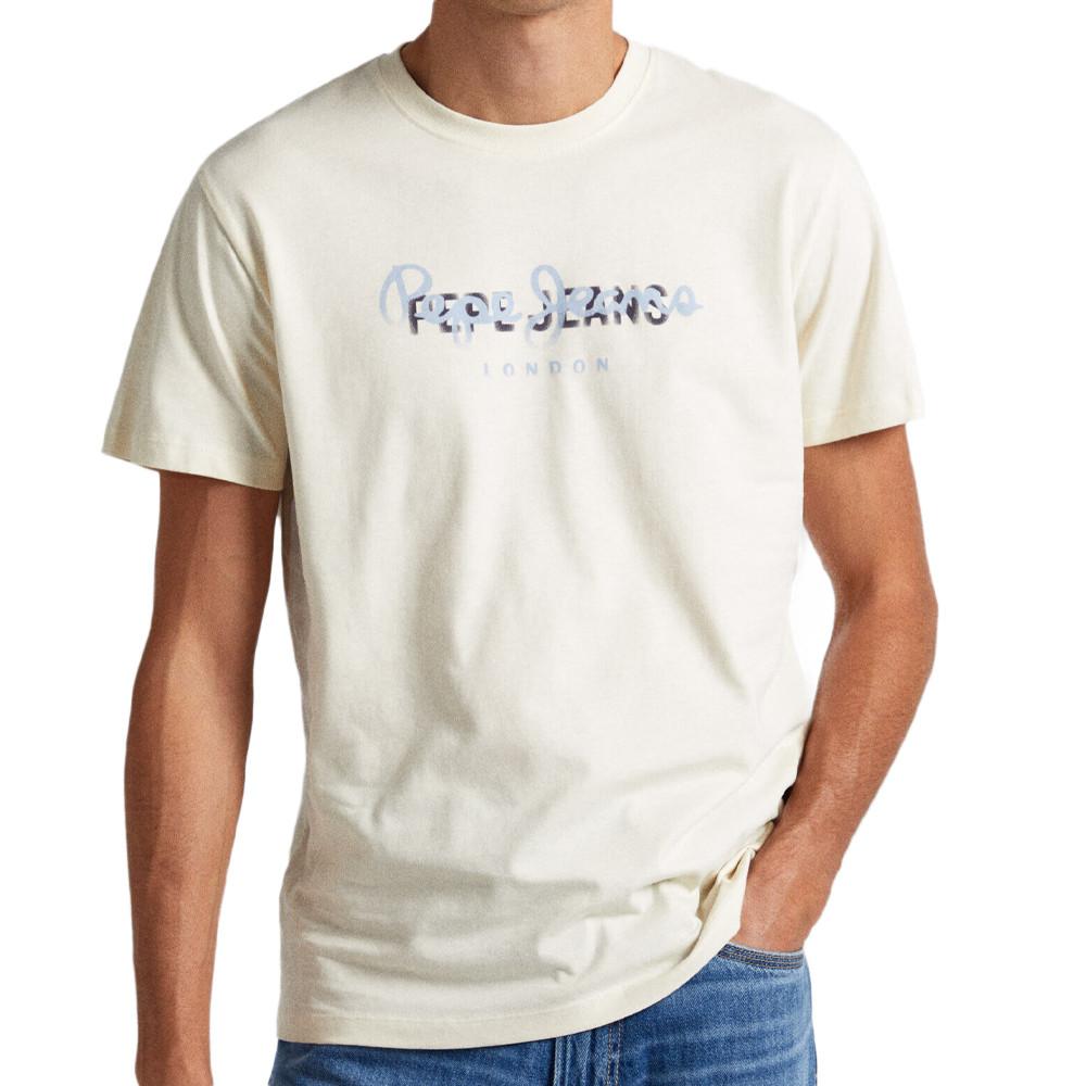 Pepe jeans T-shirt Écru Homme Pepe jeans Keegan
