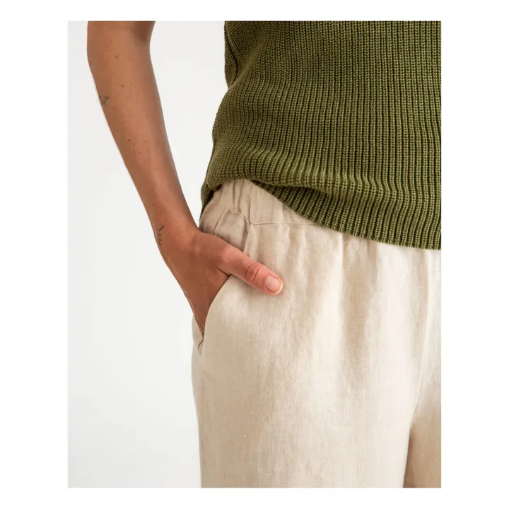 Matona Pantalon Lin | Ecru