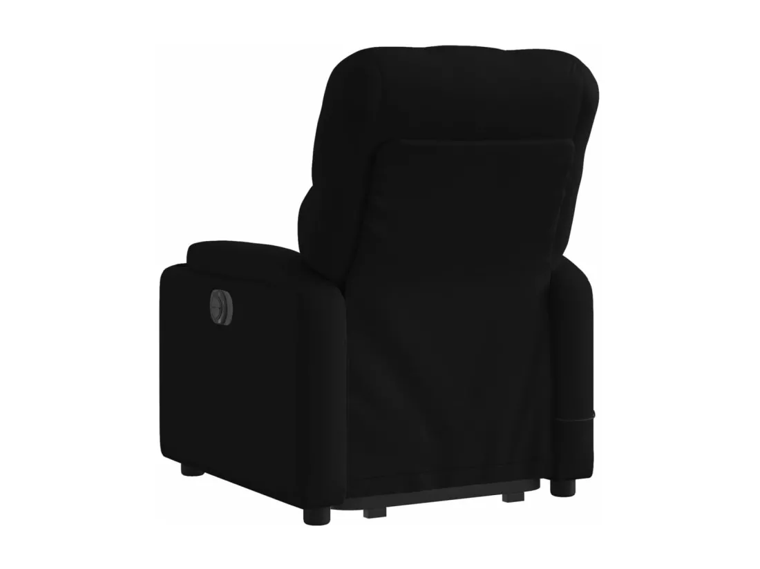 Fauteuil inclinable massant électrique Noir Tissu