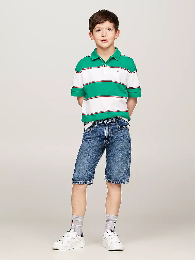 TOMMY HILFIGER Jungen Jeansshorts Straight Fit blau