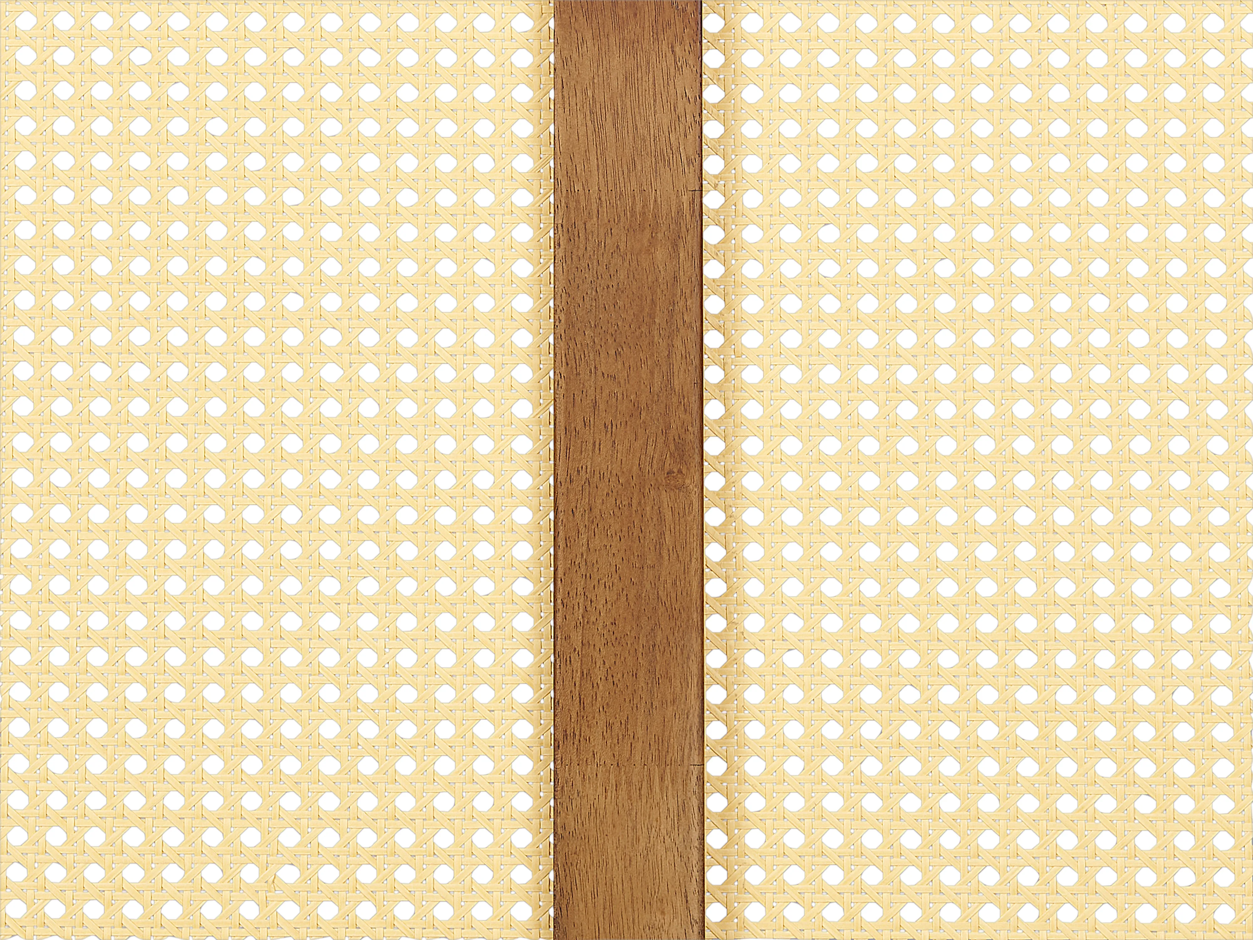 Bed Rotan AURAY 140 x 200 cm Bruin