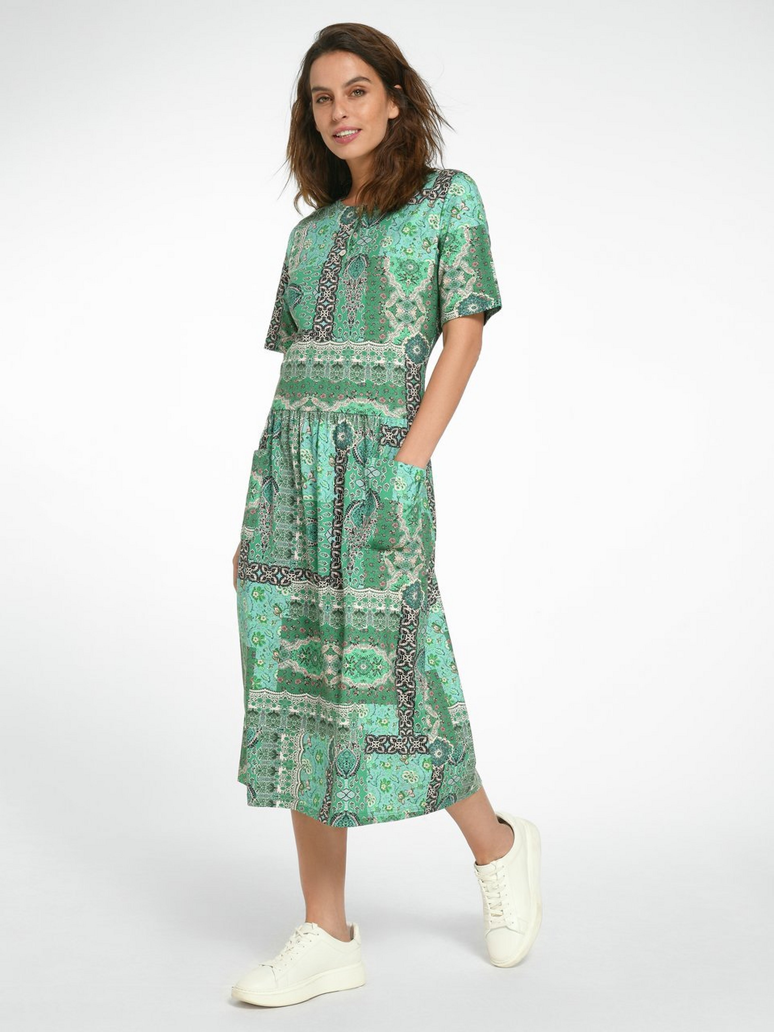 Jerseykleid mit 1/2-Arm