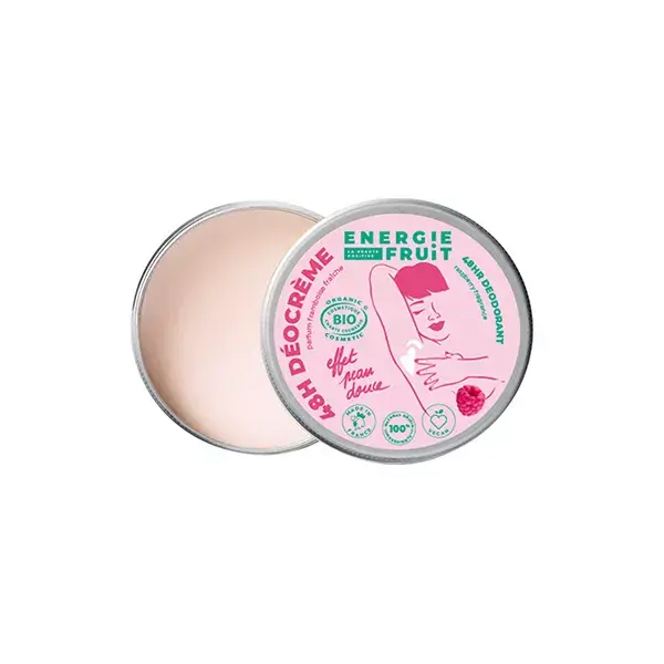 Deocrem Energético de Frutas 48H Certificado Orgânico Framboesa Fresca pela Ecocert 45g