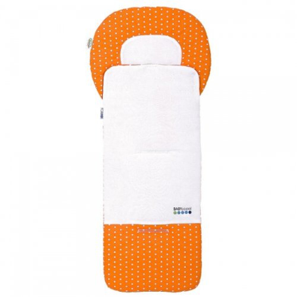 Odenwälder BabyNest Odenwälder 10105-1999 Babycool- Kinderwagenauflage Tupfen Orange
