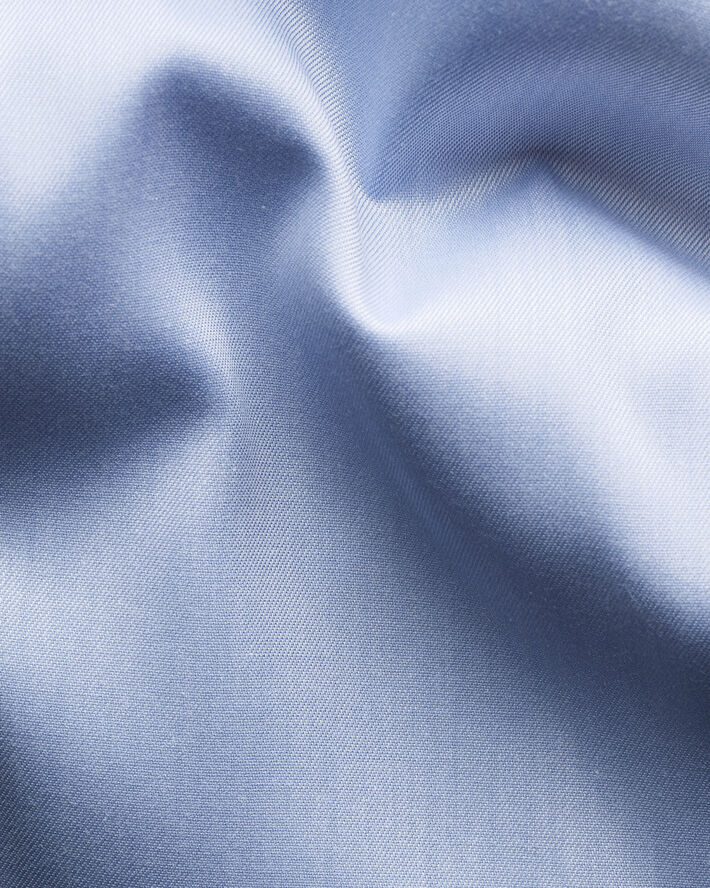 ETON Contemporary Fit Light Blue Floral Effect Signature Twill Shirt Lyseblå