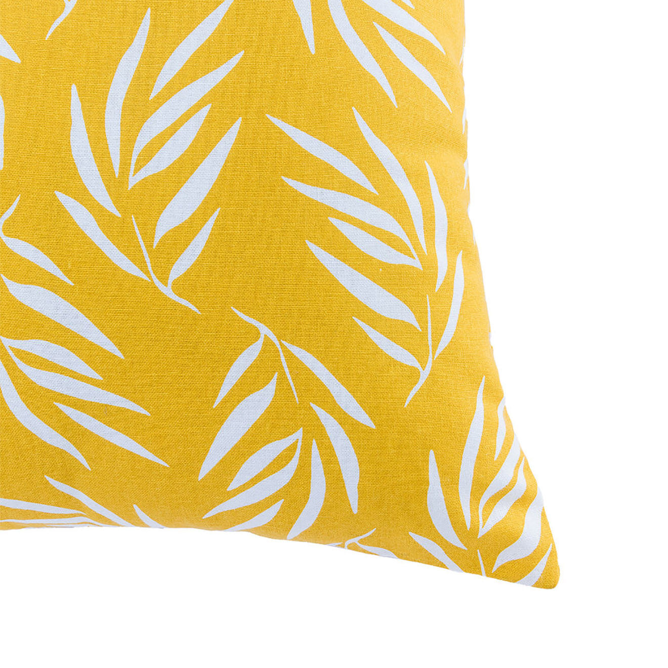 Febronie Housse de coussin d'extérieur Foliage jaune - 50x50 cm