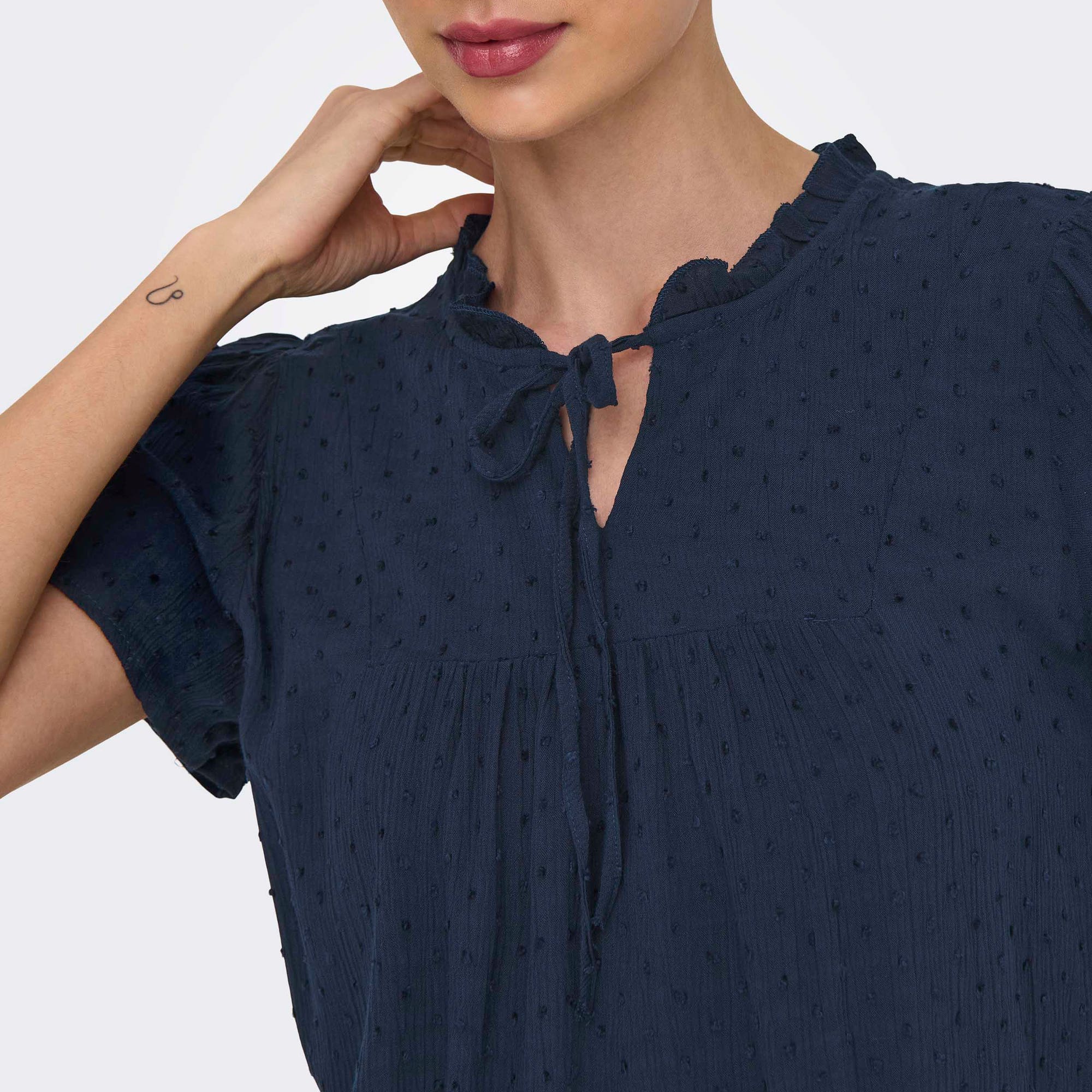 Blouse Femme bleu marine