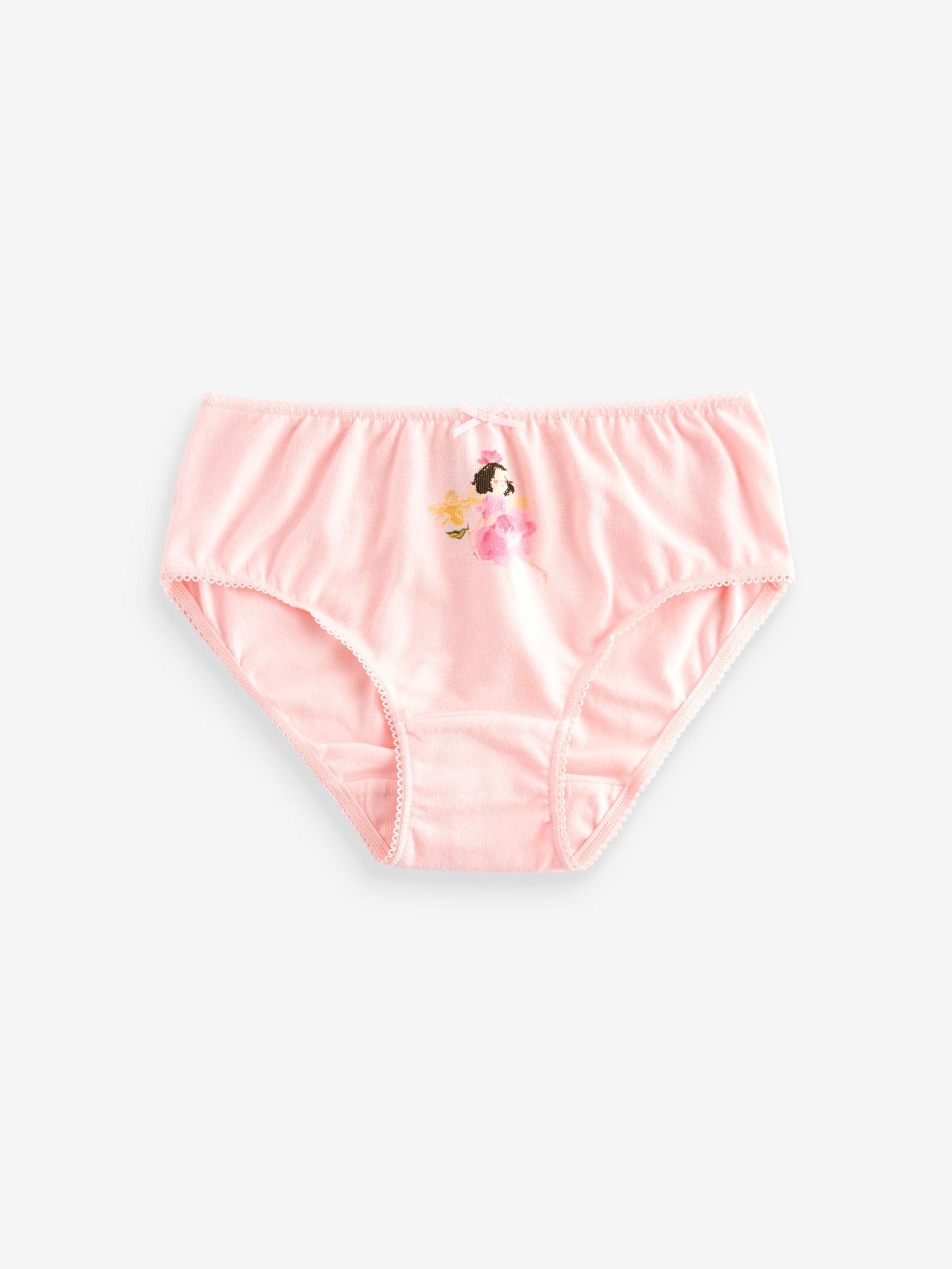 Roze met elfjes - Verpakking van 7 onderbroeken (1,5-12 jr)
