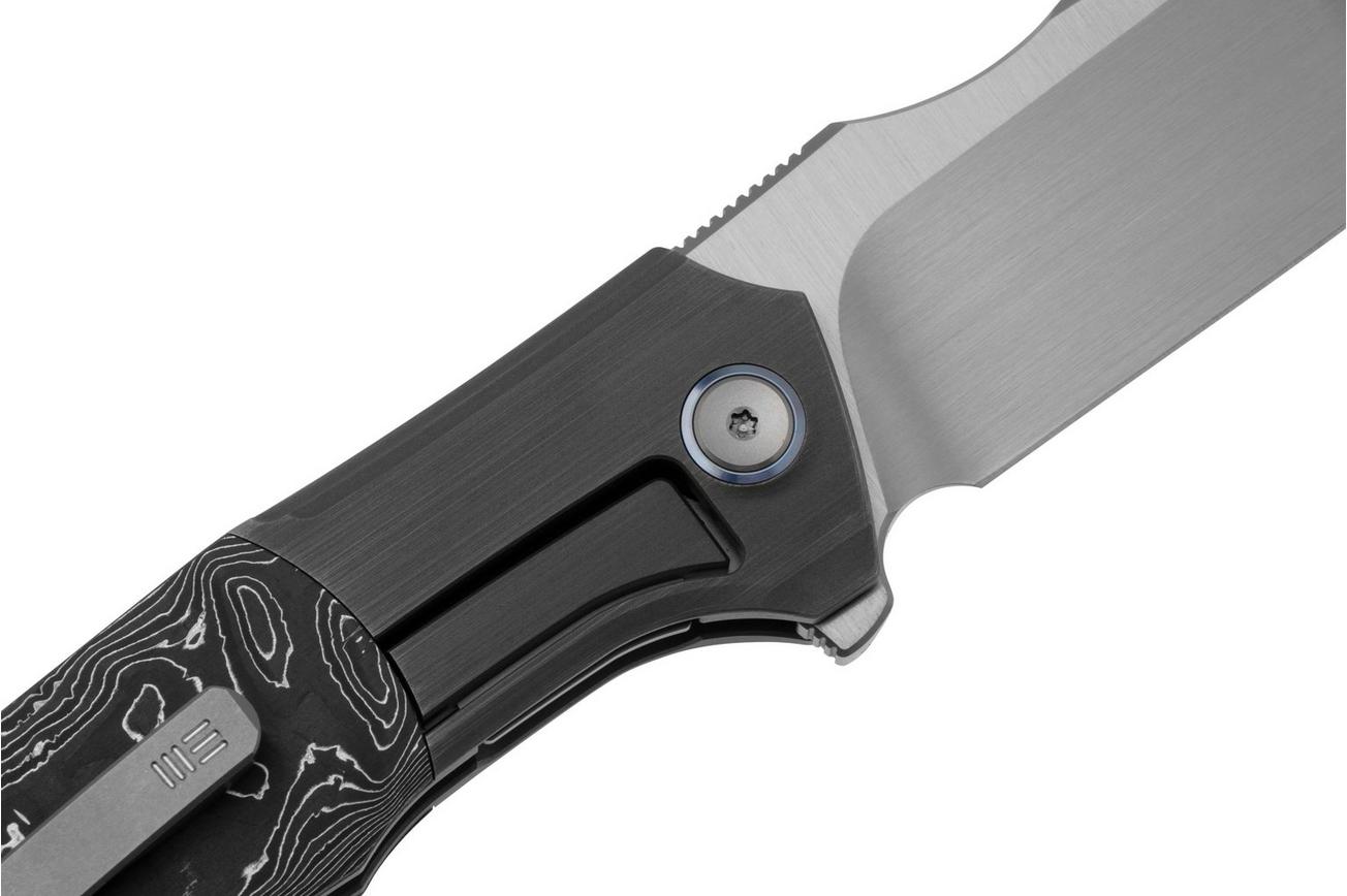 WE Knife Archeozoic WE23091-2 Satin, Aluminum Foil Carbon Inlay, zakmes