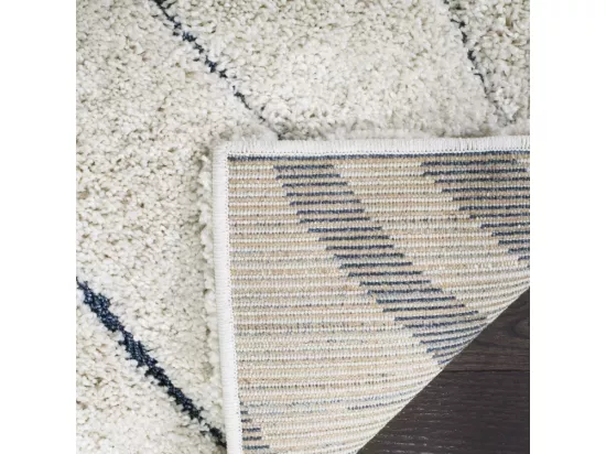 Tapis Cream & Blue 122 X 122 cm - Raton