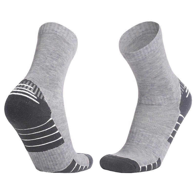 (3 Paar) Gr. L 40-45 Merino Wollsocken Outdoor Wander Socken - Grau