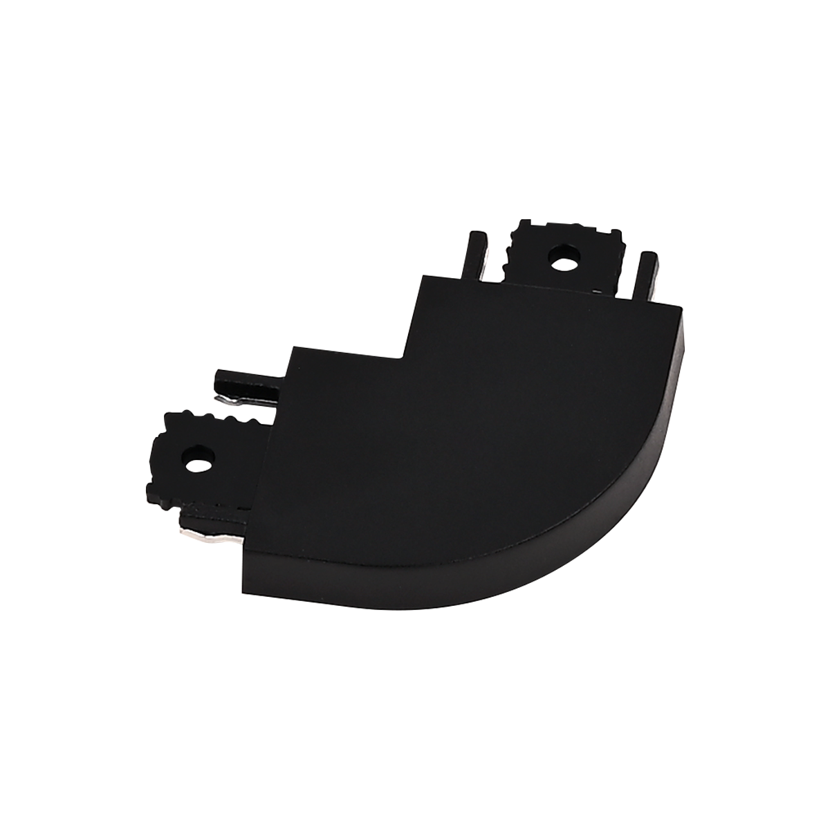 L-Koppelstuk rail zwart gebogen 1-fase - Magnetic
