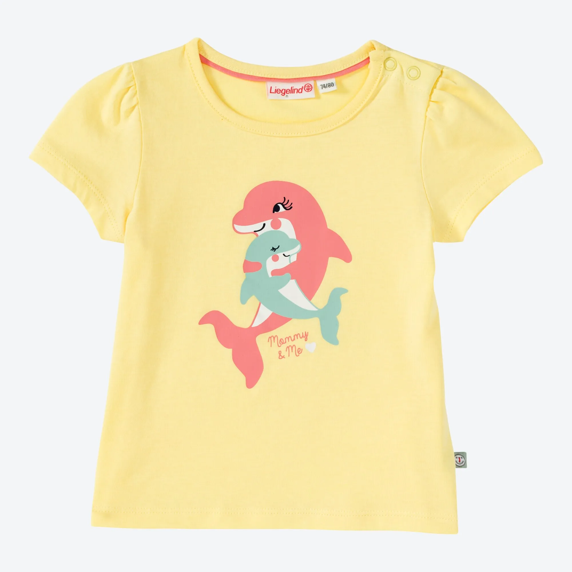 Baby-Mädchen-T-Shirt mit Delfin-Motiv