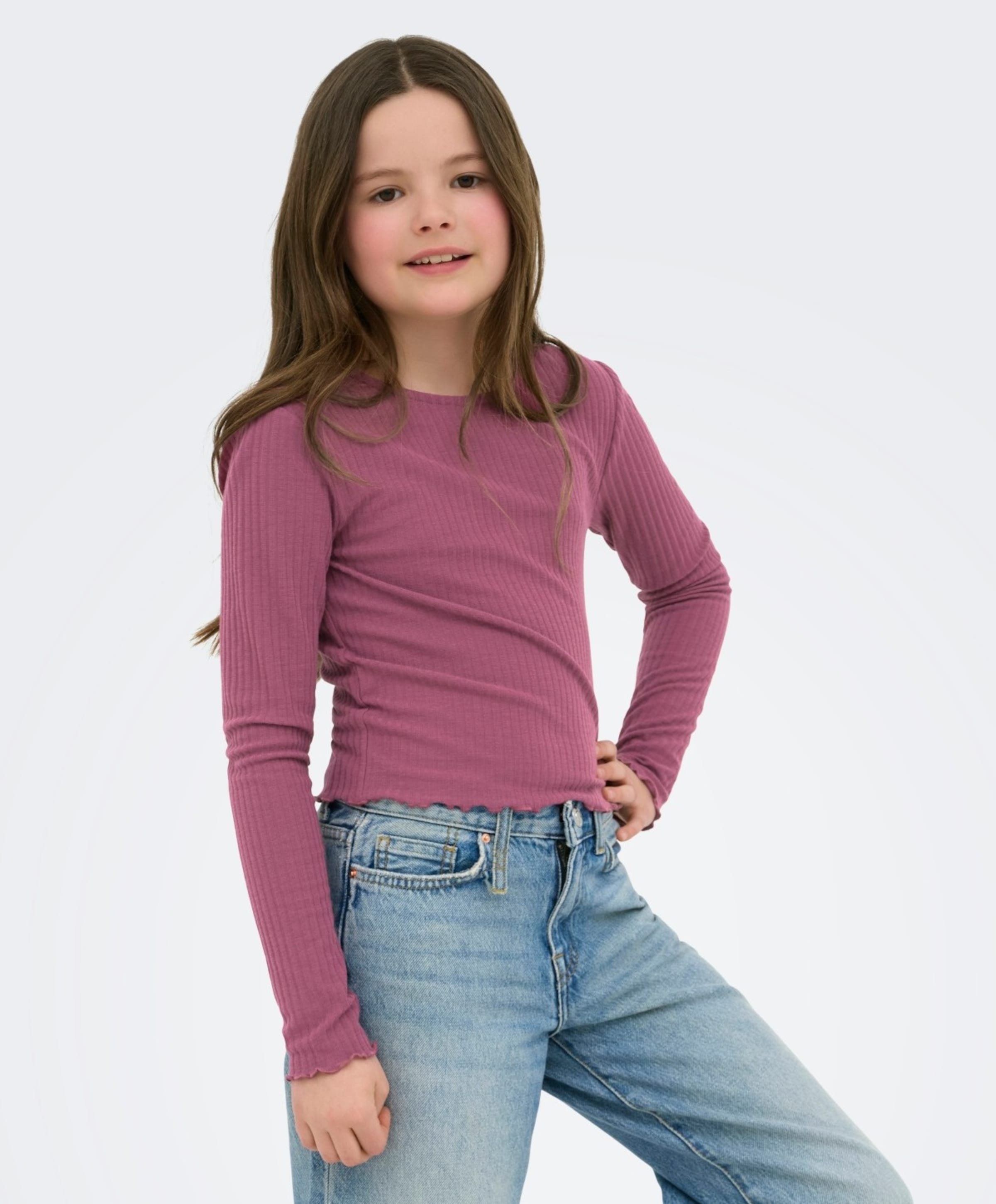 Only Meisjes longsleeve roze