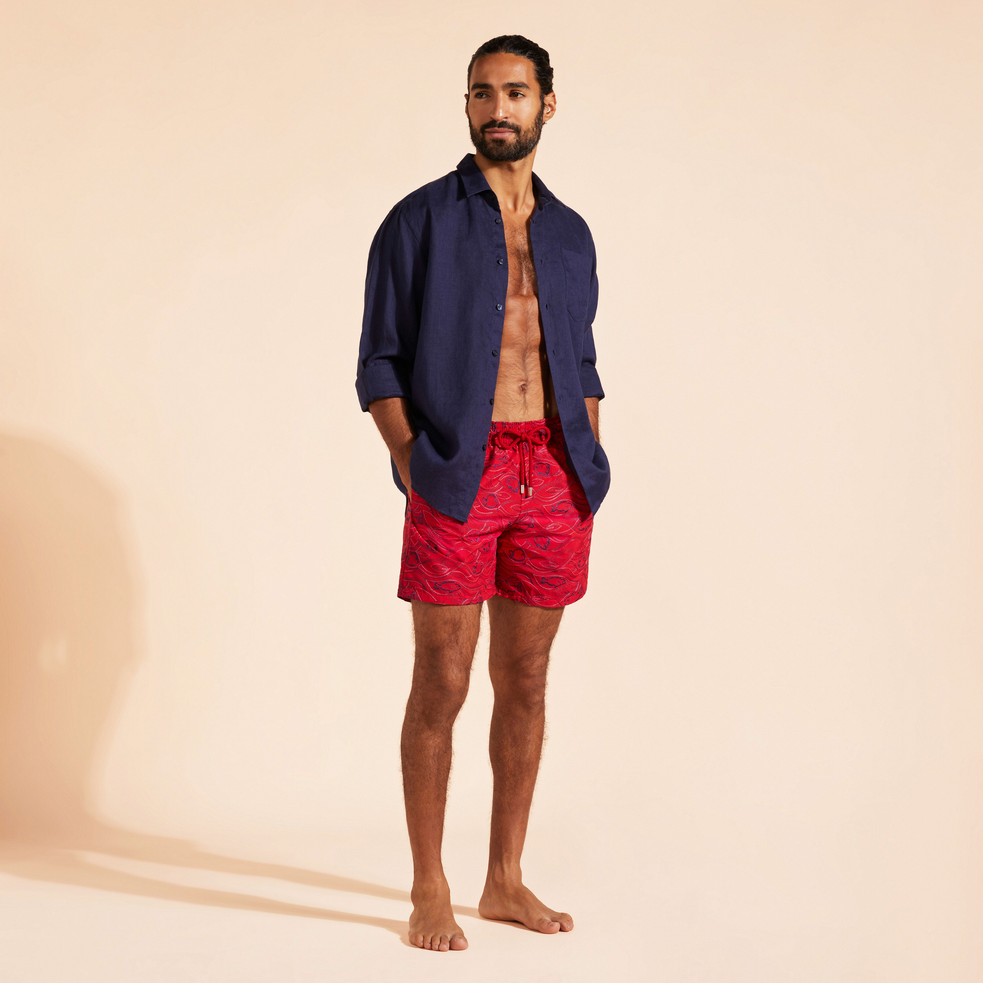 Maillot de bain homme brodé Aquarium - Édition Limitée