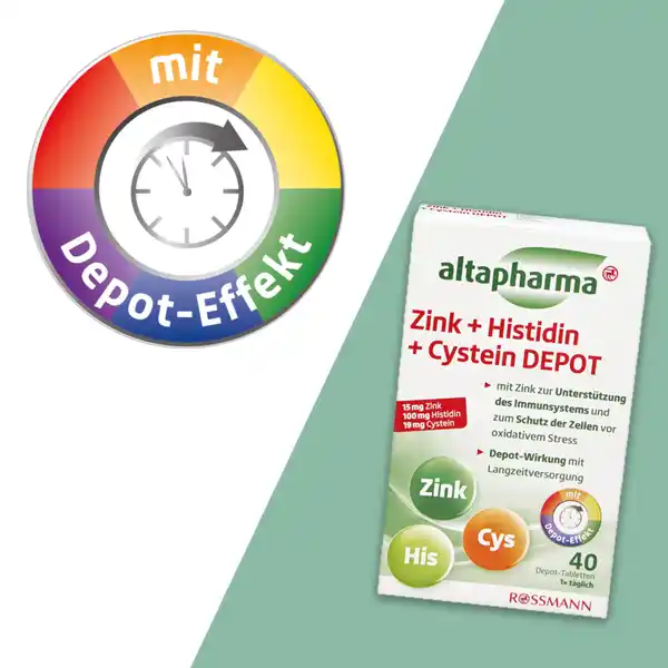 Zink + Histidin + Cystein Depot Tabletten