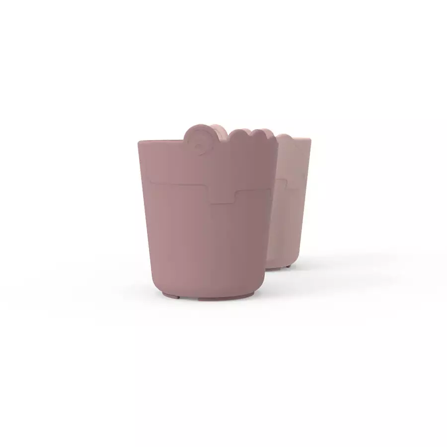 Done by Deer™ Trinkbecher Kiddish mini Croco 2-er Pack Rosa