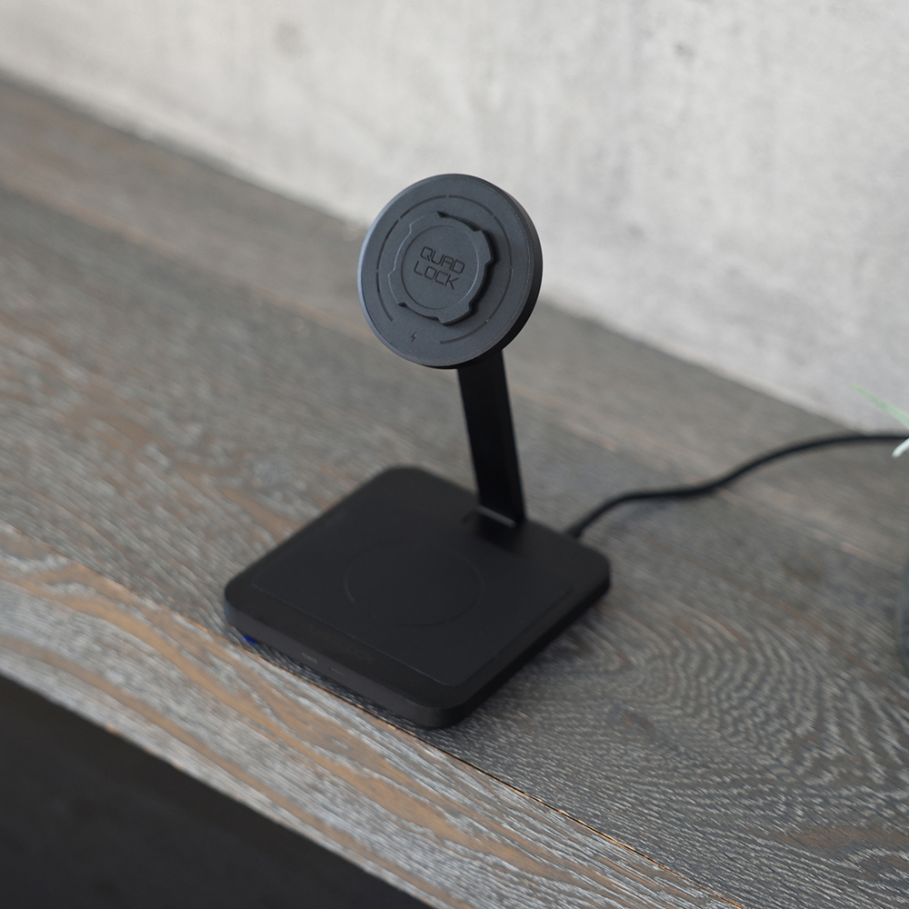 Quad Lock - Support bureau Mag Dual Desktop Wireless Charger Noir