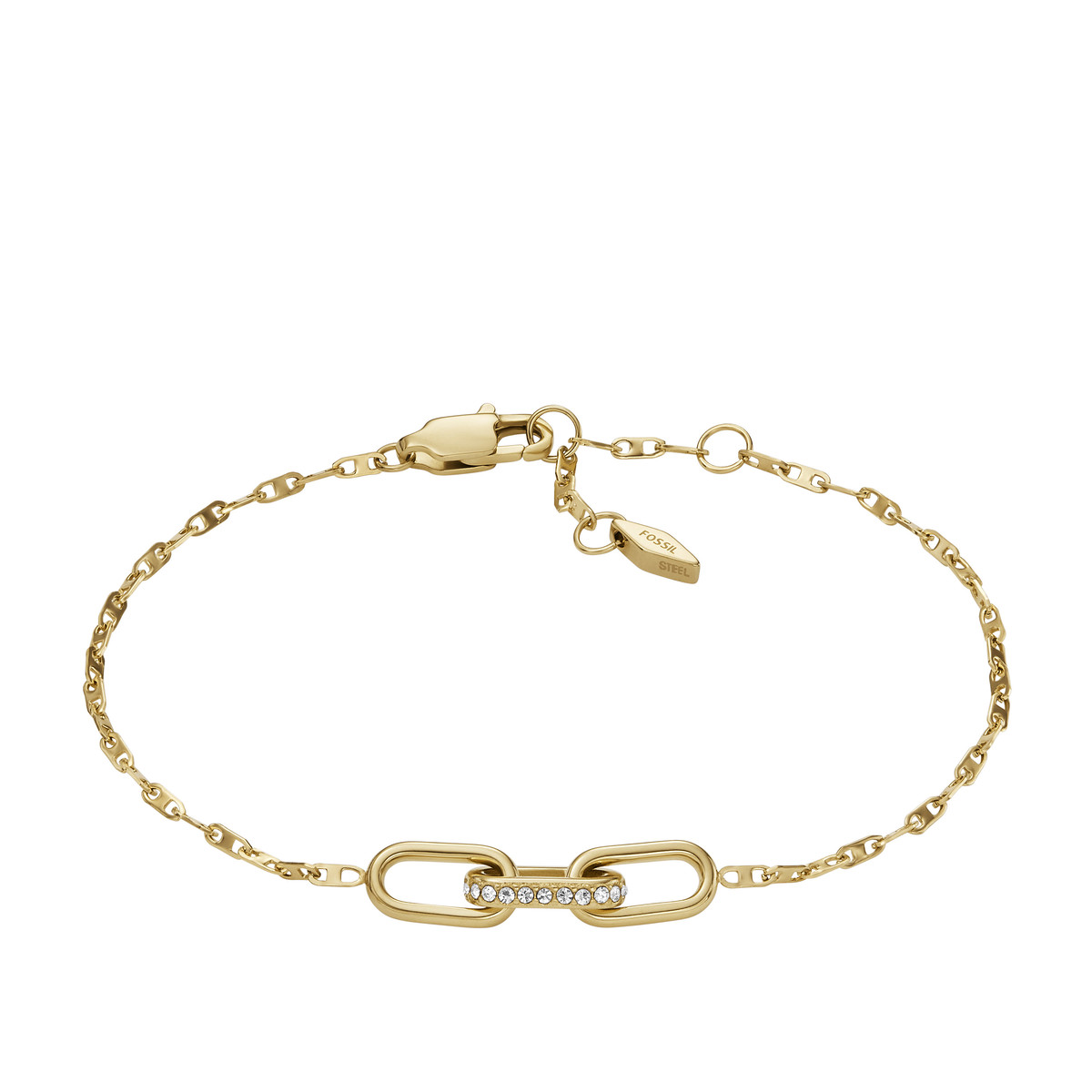 Bracelet FOSSIL HERITAGE acier inoxydable doré