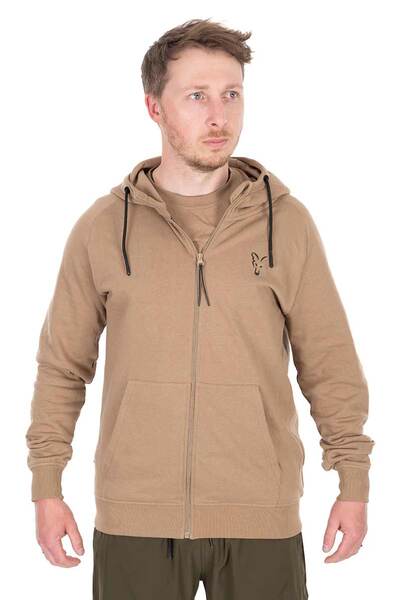 Sweat Fox Collection LW Zip Hoody - Tan LTD