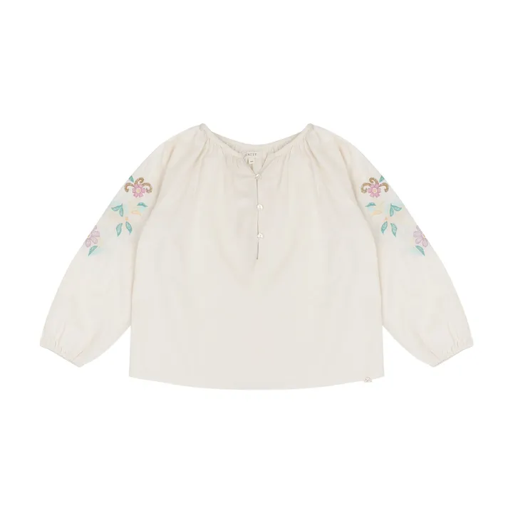 Jenest Blouse Fleurs Brodées Lilly | Ecru