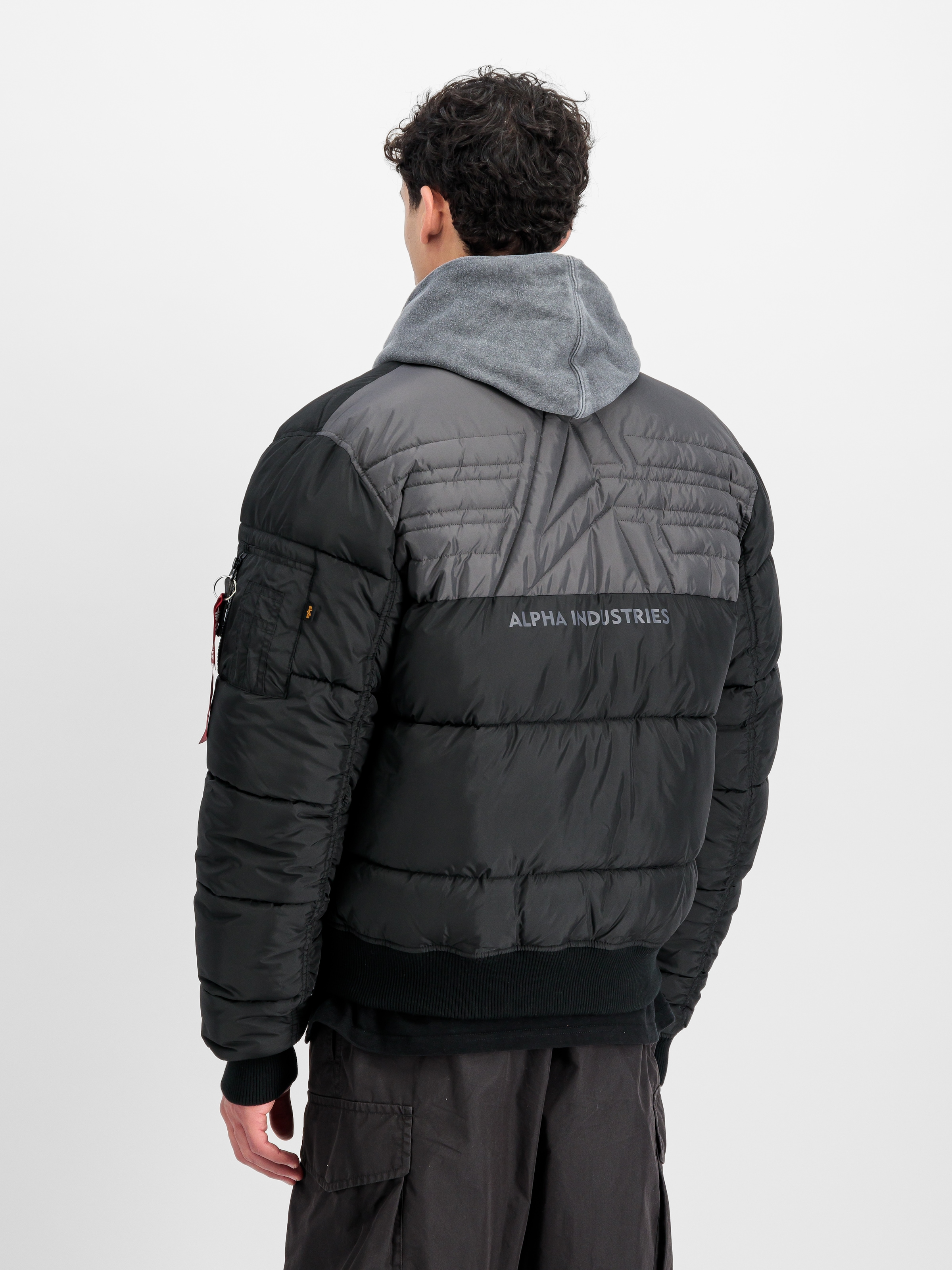 Alpha Industries Steppjacke »MA-1 Logo Puffer« ohne Kapuze