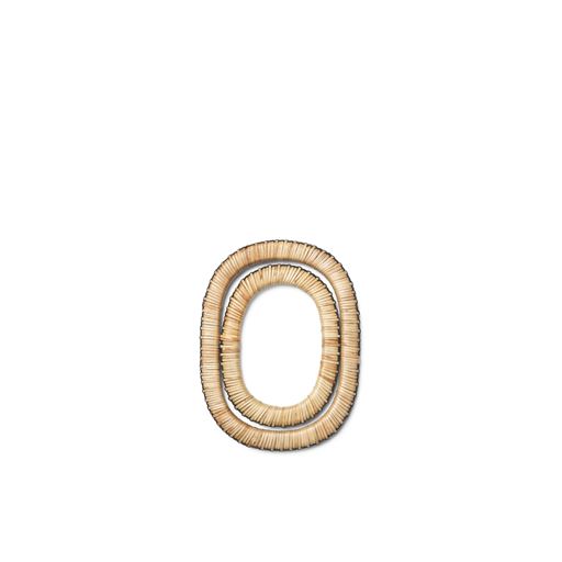 ferm LIVING Weave 2-pak Bordskåner, Natural/Black