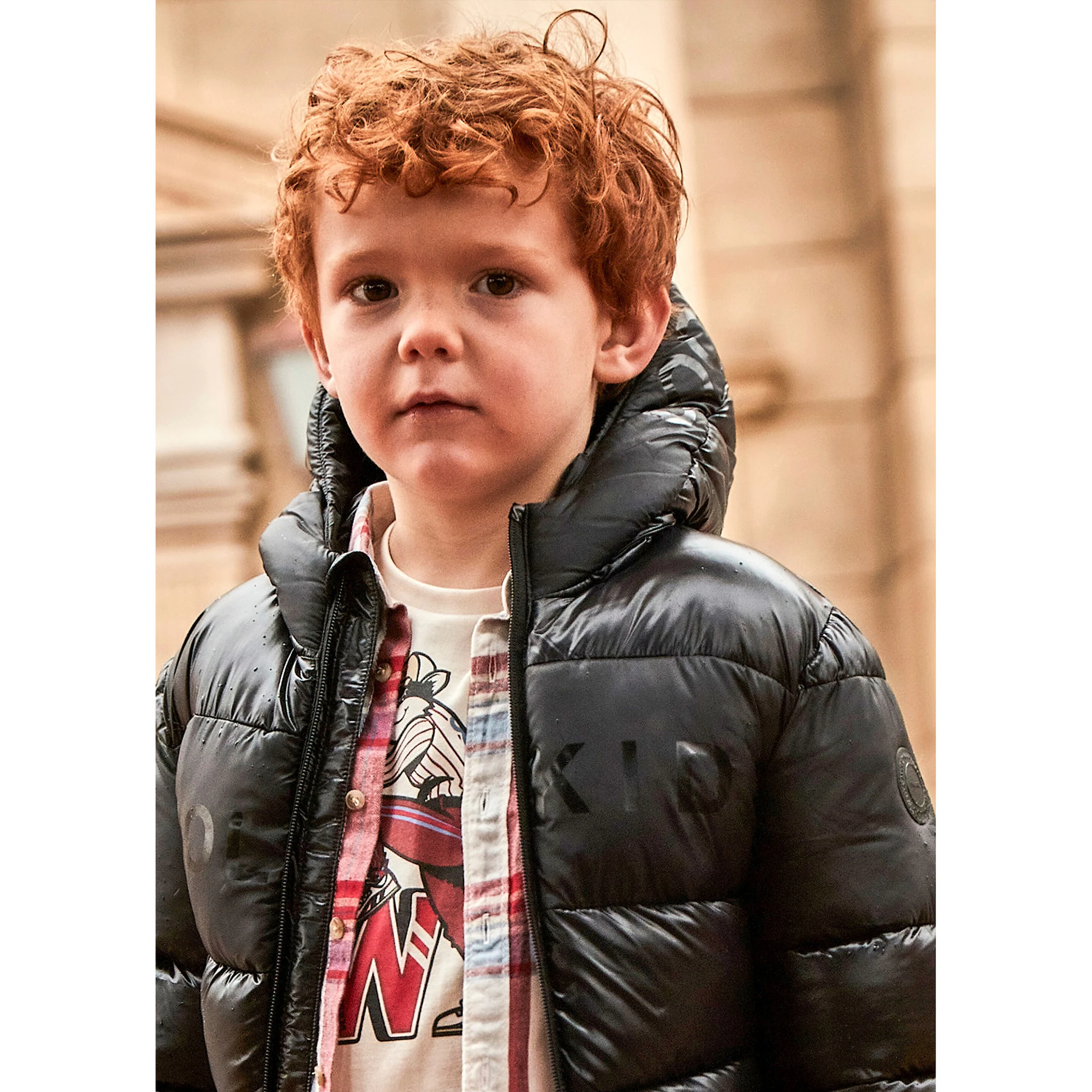 Mayoral Steppjacke mit Kapuze Cool Kids schwarz