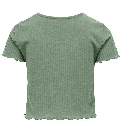 Kids Only T-Shirt - KogNella - Rib - Noos - Hedge Green