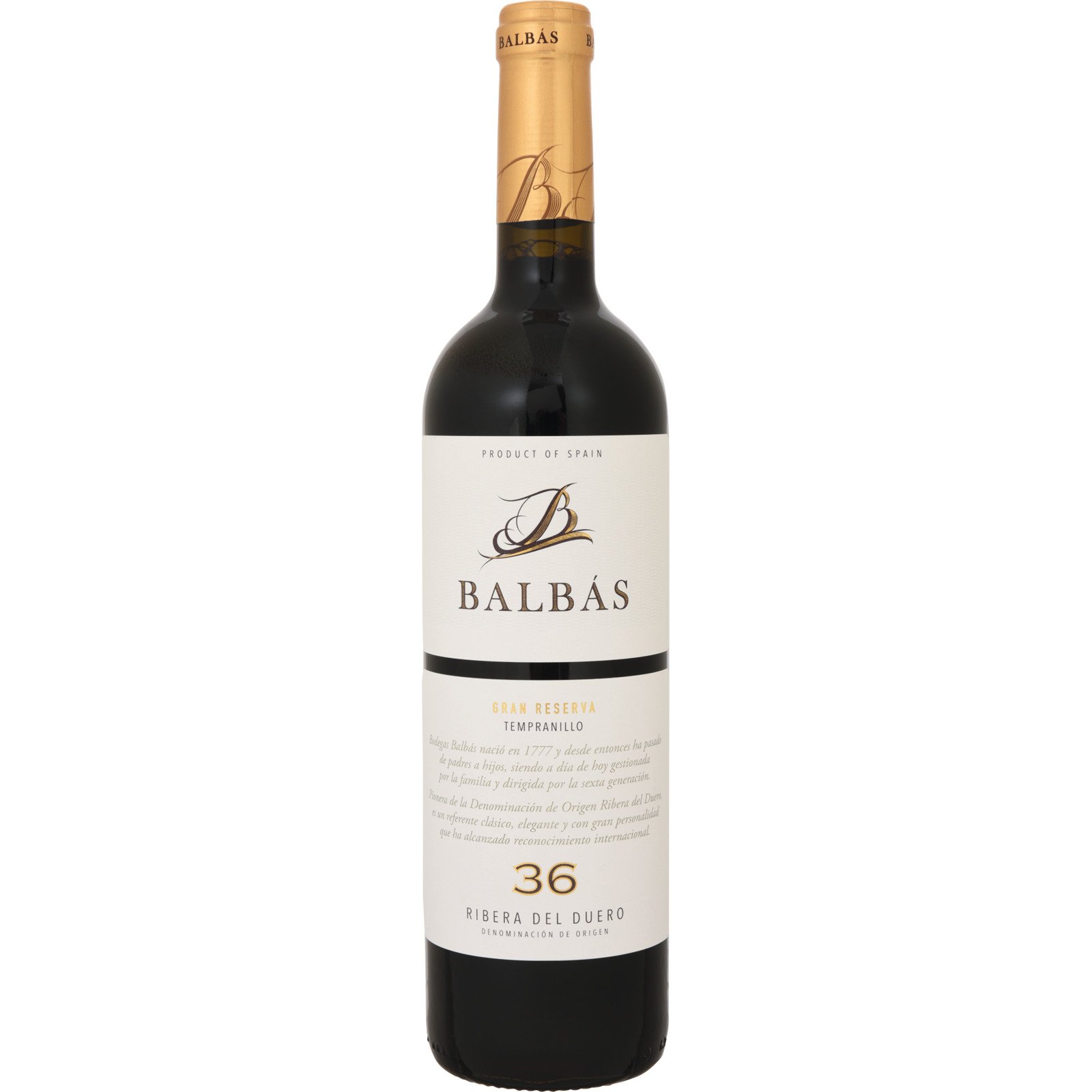 Balbàs 36 Gran Reserva 75 cl
