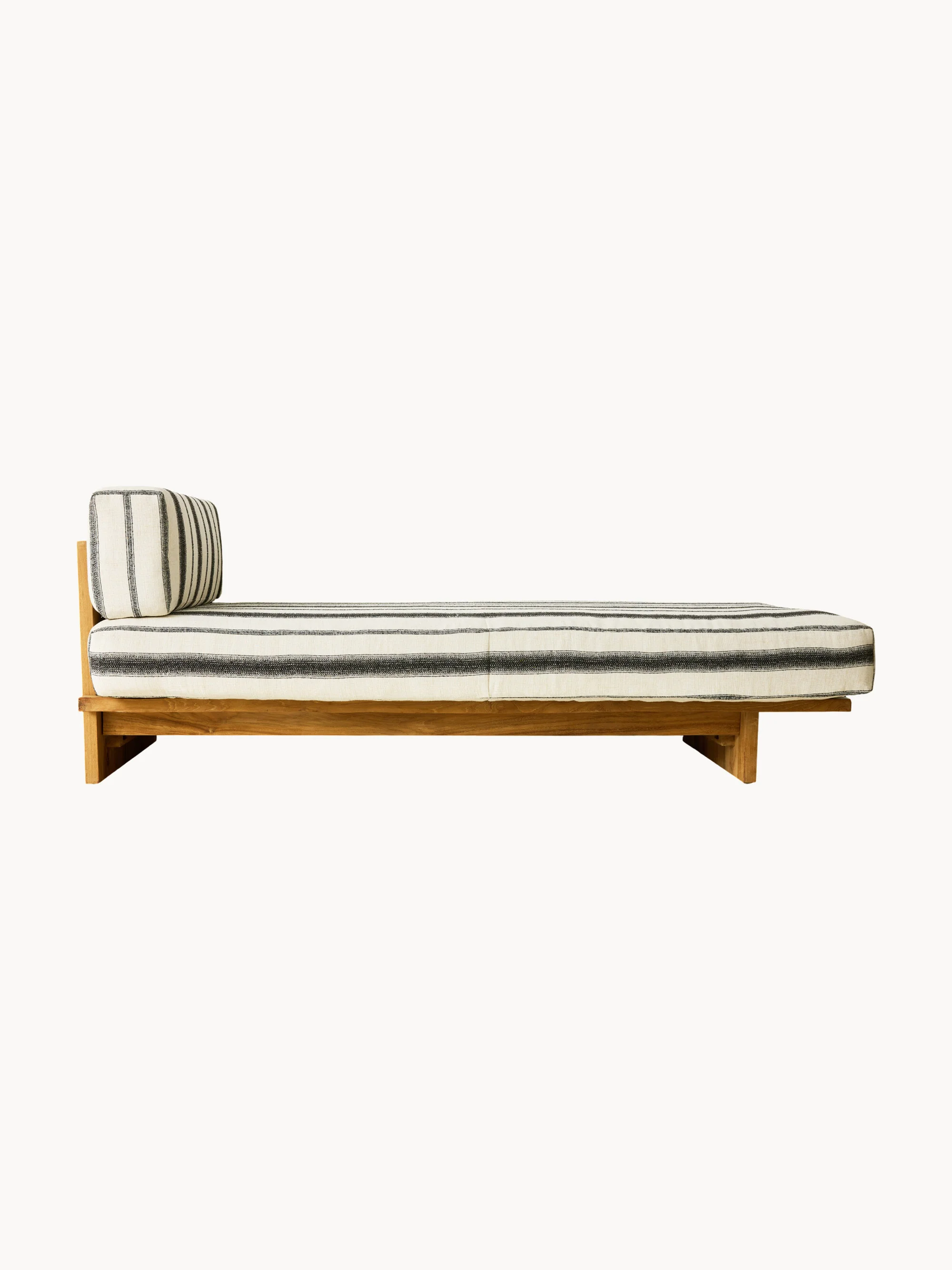 Tuin dagbed Chalkstripe van teakhout