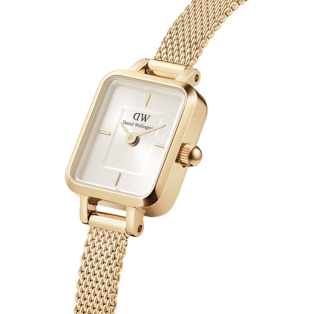 Daniel Wellington Quadro Mini Evergold Champagne