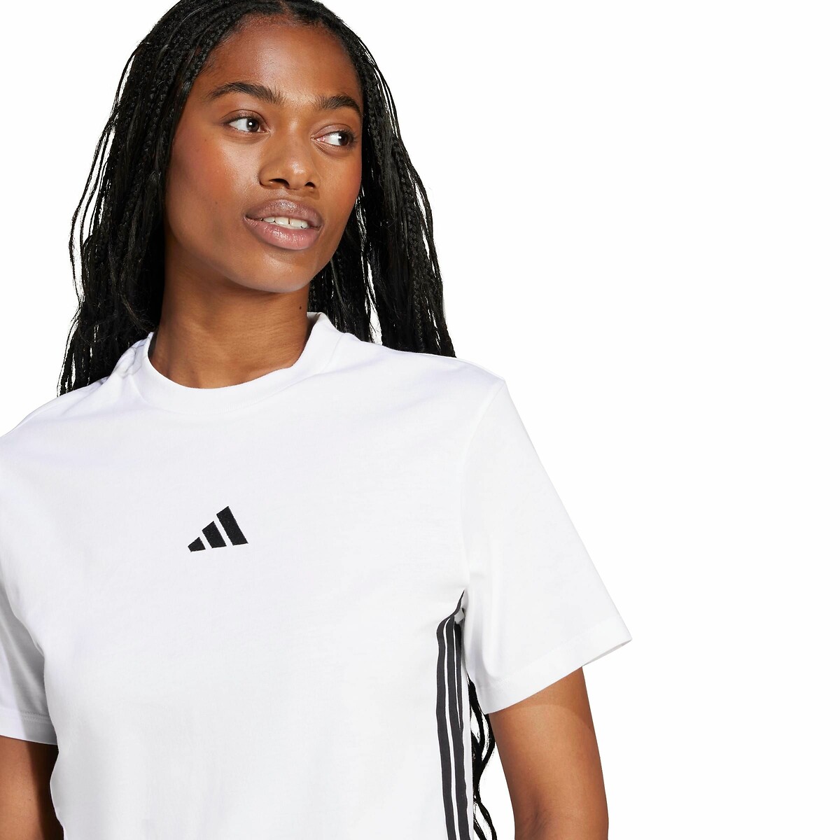 ADIDAS ROUPAS ESPORTIVAS<br>Camiseta Essencial 3 Listras