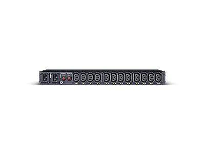 CyberPower Switched ATS PDU44004 - Strømfordelingsenhed (rackversion) - AC 200-240 V - 1-faset - serial, Ethernet - input: 2 x IEC 60320 C14 - output-stikforbindelser: 12 (12 x IEC 60320 C13) - 1U - 3.05 m ledning - sort
