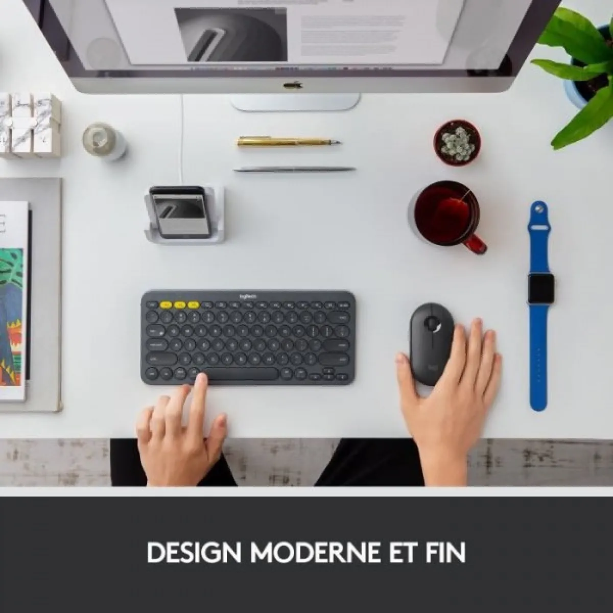 Logitech M350 Pebble - Noir