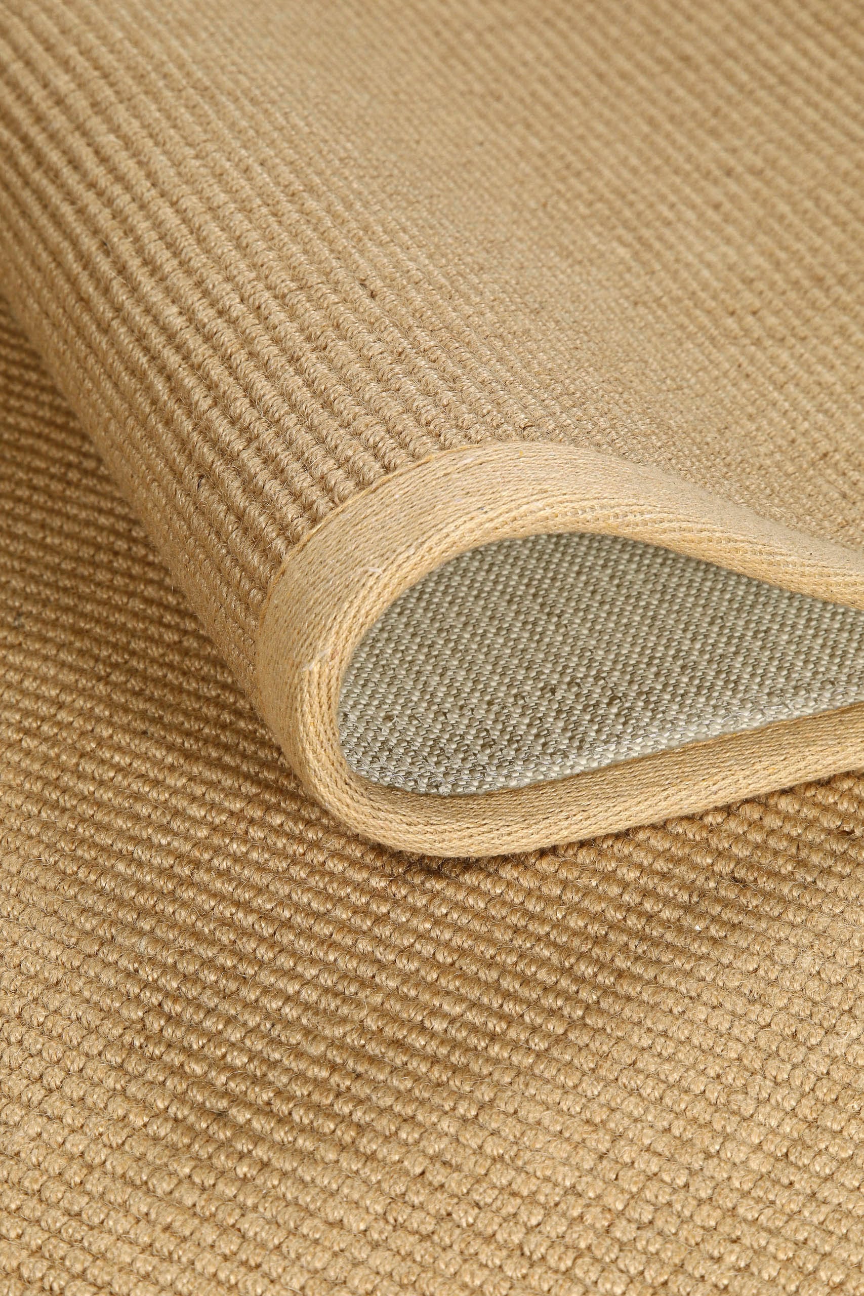 GOODproduct Teppich »Liora« rund 5 mm Höhe Flachgewebe, Jute in Sisal Optik, Esszimmer, Flur, uni farben
