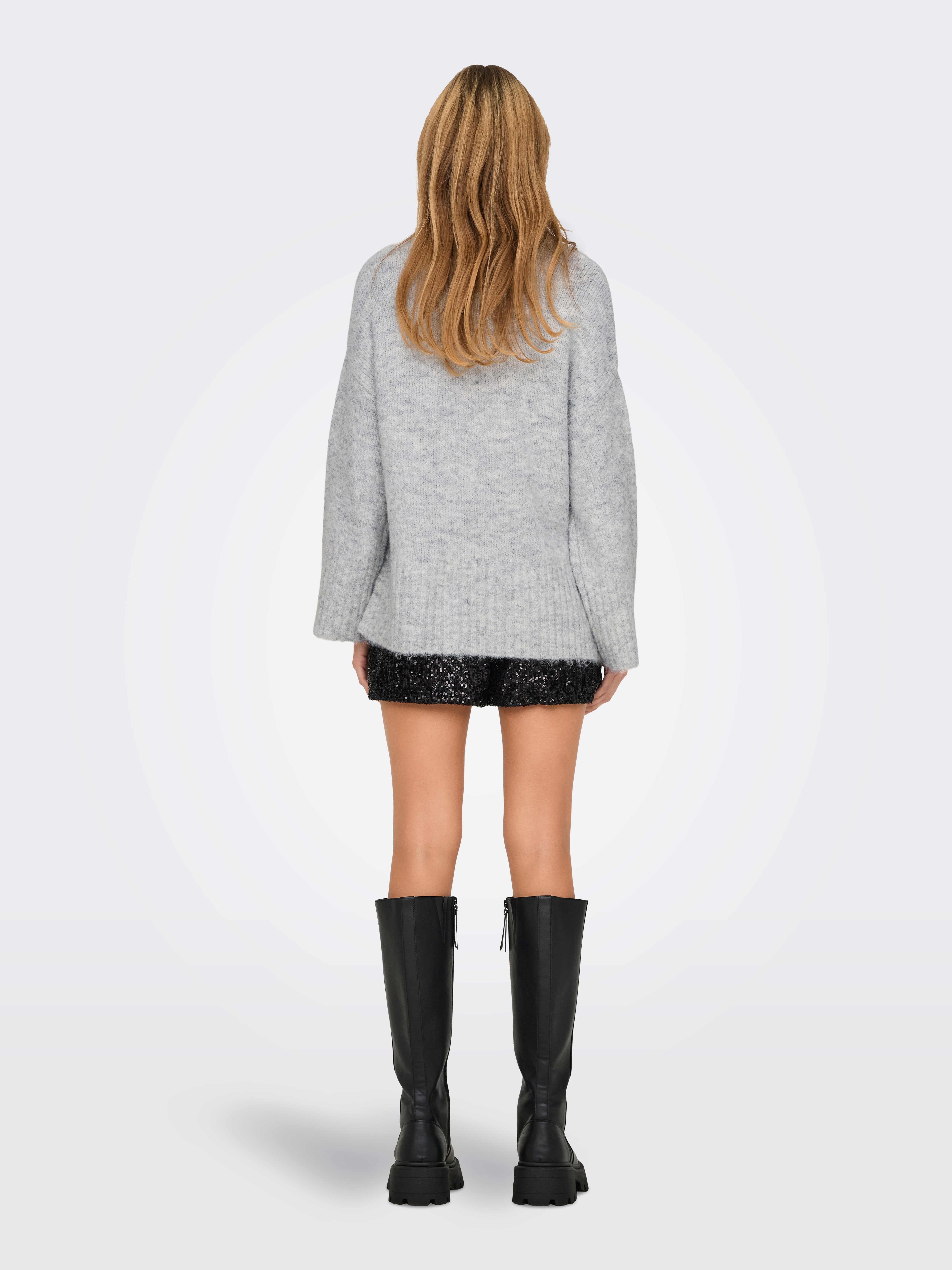 ONLMAGGIE Strickpullover Light Grey Melange