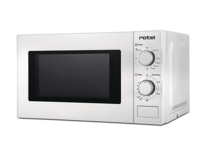 Rotel Mikrowelle mit Grill 1574 Weiss Mikorwelle zum Auftauen, Grillen, Kochen und Aufwärmen