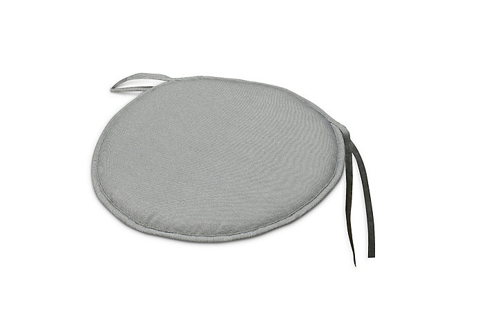 Galette de chaise ronde Cocos gris