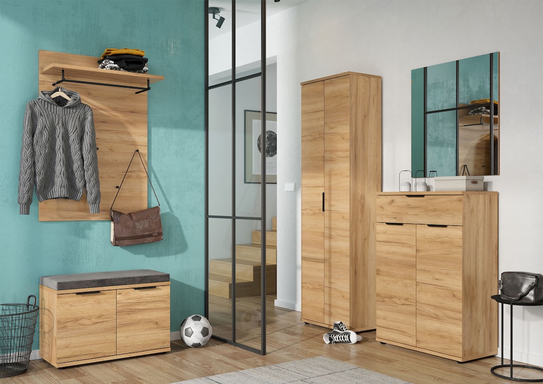 Schuhschrank FIRE 75 x 108 cm Navarra Eiche
