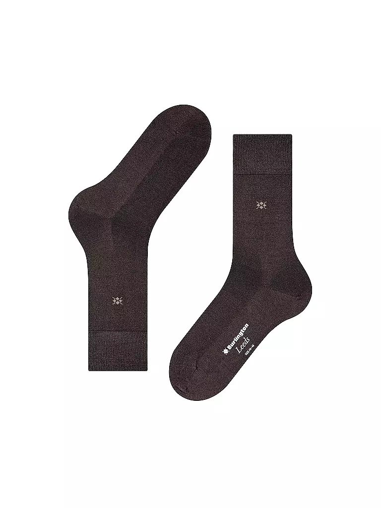BURLINGTON Herren Socken LEEDS 40-46 d.braun braun