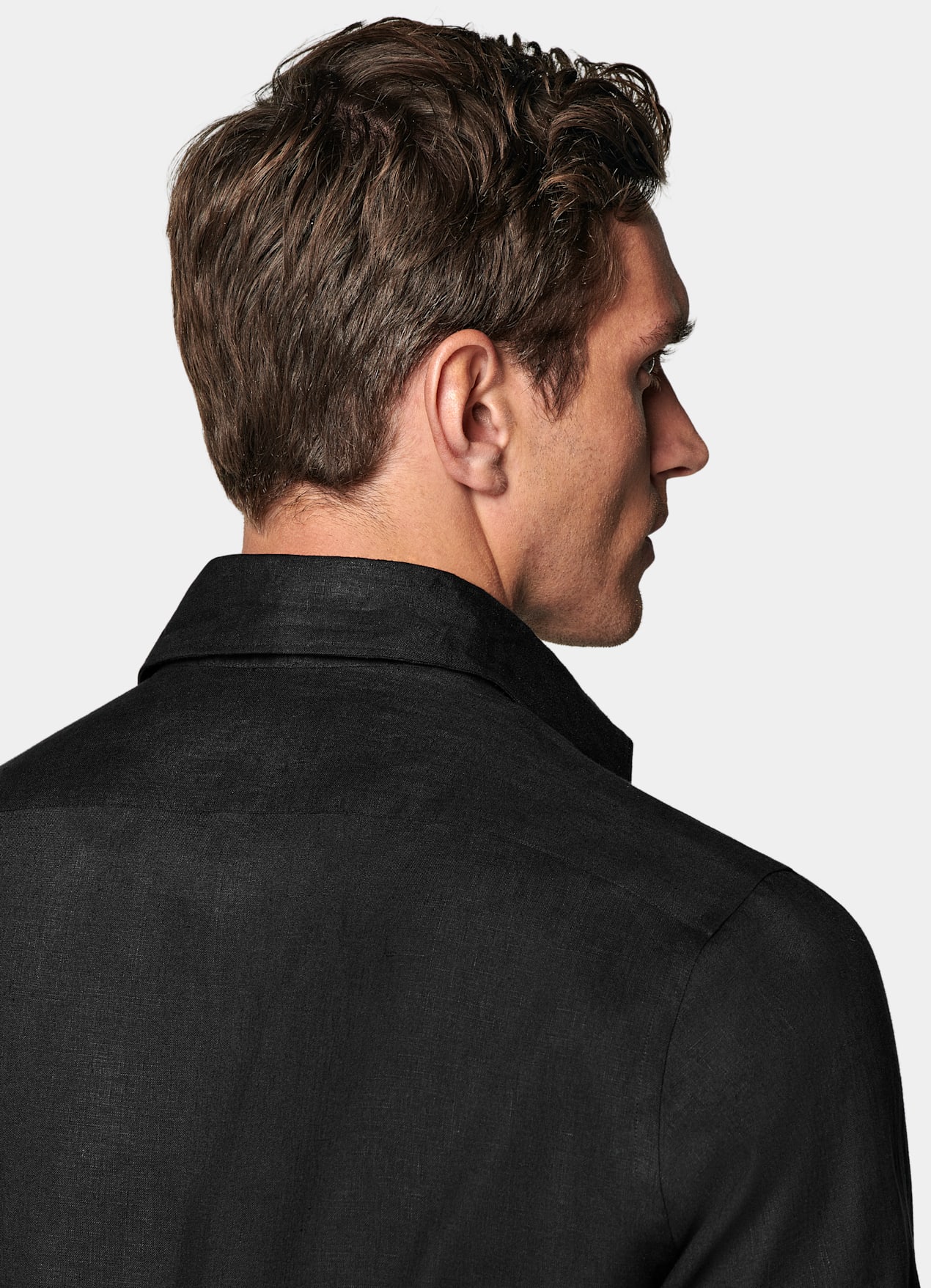 Chemise coupe Tailored noire